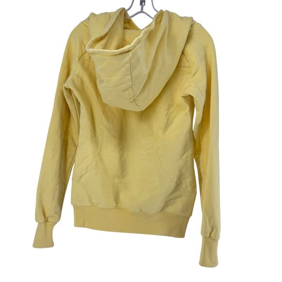 Buff Bunny Power Hoodie Size M Womens Yellow Pullover Gym Fitness BuffBunny Top - Picture 8 of 8
